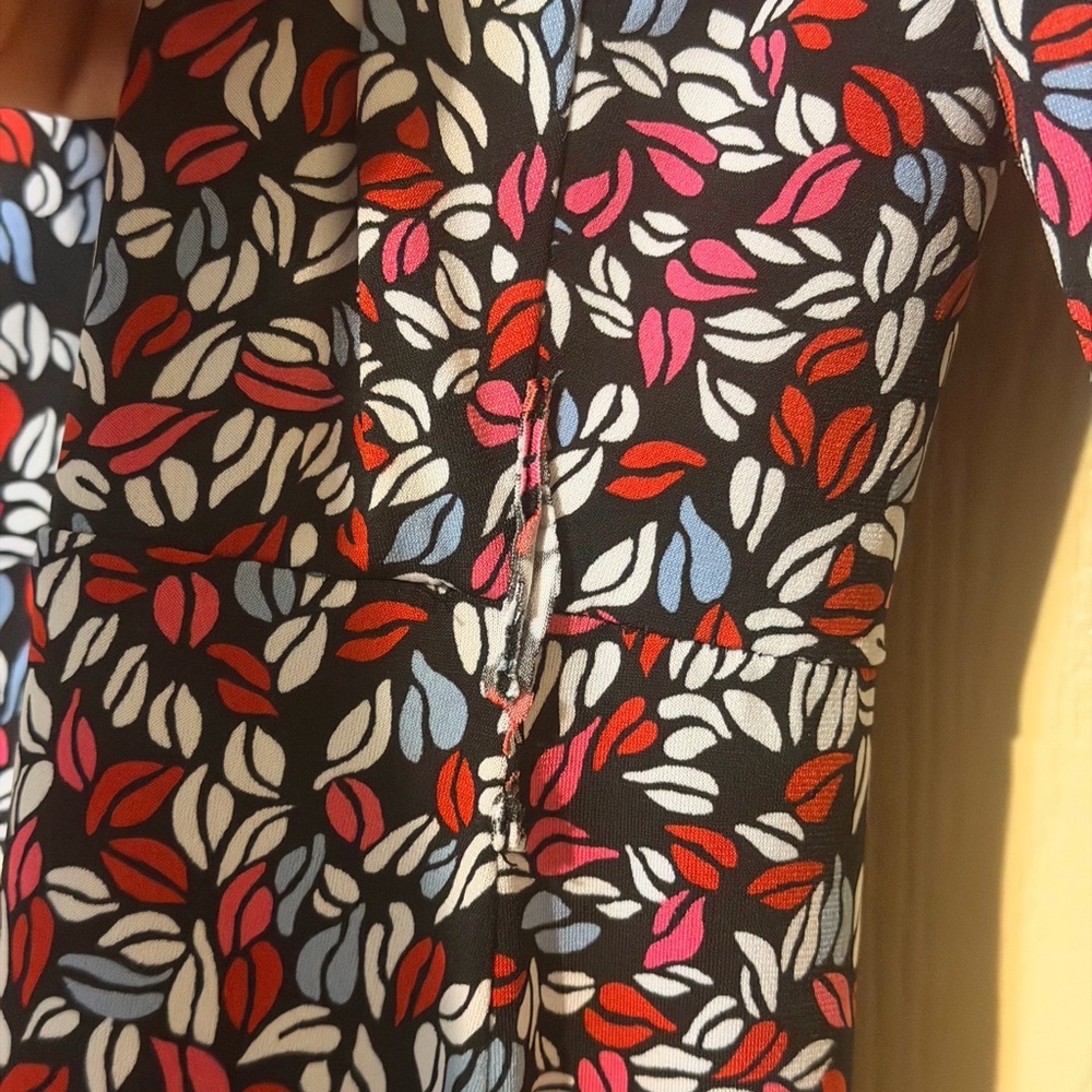 Liz Claiborne Red and Blue Floral Dress - Picture 8 of 8